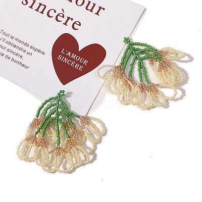 Beaded Flower Charms PW-WG107E6-01-1
