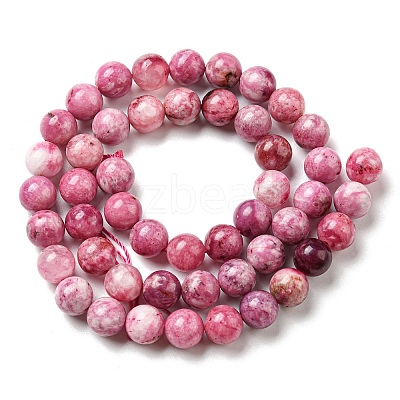 Natural Gemstone Hemimorphite Round Beads Strands G-L145-8mm-03-01-1