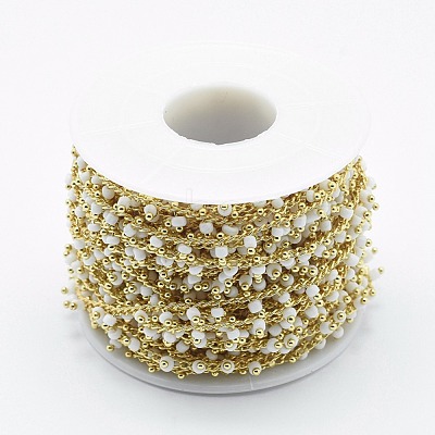 Handmade Glass Beaded Chains CHC-I026-H-03G-1