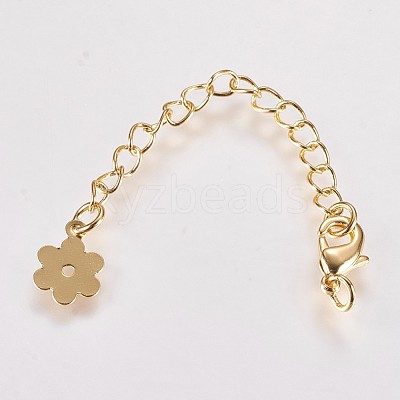 Long-Lasting Plated Brass Chain Extender KK-K210-18G-1