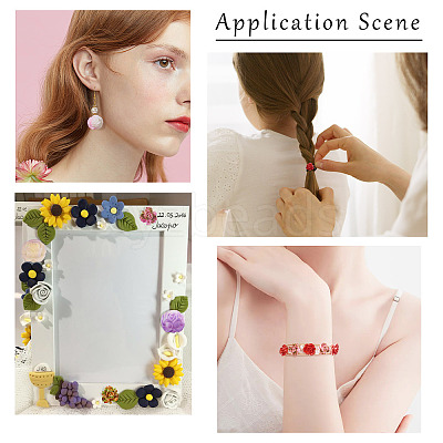 54Pcs 9 Styles Opaque Resin Beads RESI-TA0003-10-1