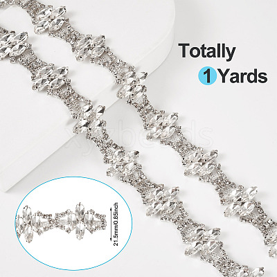 1 Yard Iron Rhinestone Strass Chains FIND-PJ0001-44A-1