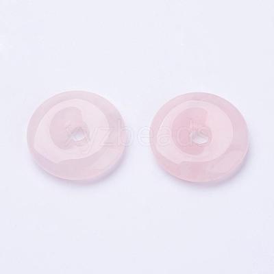 Natural Rose Quartz  Pendants G-F524-B10-1