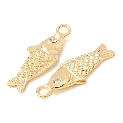 Alloy with Crystal Rhinestone Pendants AL-CBA7256-07G-1
