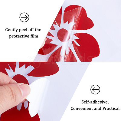 3Pcs 2 Styles PET Cartoon Self Adhesive Car Stickers DIY-GF0007-83A-1