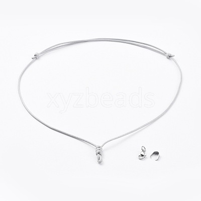 Adjustable Korean Waxed Polyester Cord Necklace Making Sets AJEW-JB00510-1