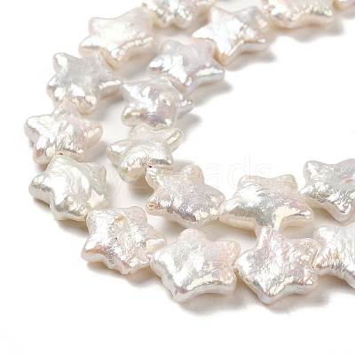 Natural Baroque Pearl Keshi Pearl Beads Strands PEAR-E016-011-1