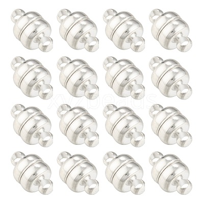 Brass Magnetic Clasps with Loops X-KK-H361-S-1