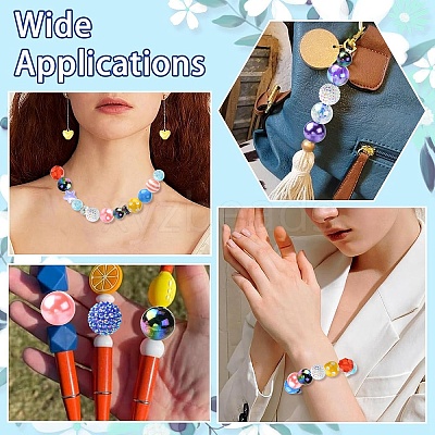 24Pcs 12 Styles Opaque Acrylic Beads MACR-YW0004-70-1
