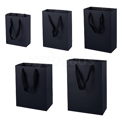 10Pcs 5 Sizes Kraft Paper Gift Shopping Bags Set ABAG-TA0002-23D-1