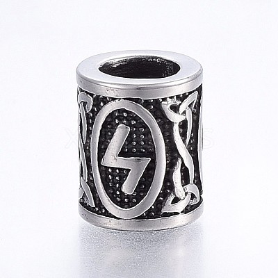 304 Stainless Steel Beads STAS-H460-01AS-24-1