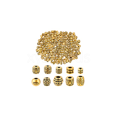Tibetan Style Alloy Beads TIBEB-GA0001-02AG-1