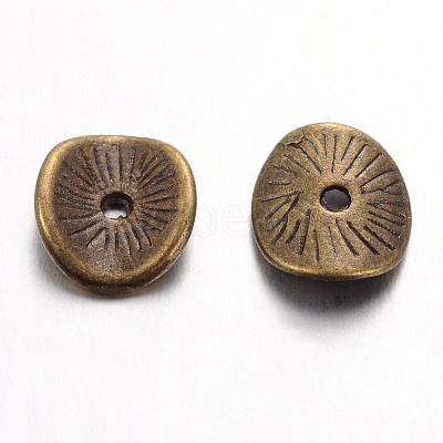 Tibetan Style Wavy Spacer Beads TIBEP-A11067-AB-FF-1