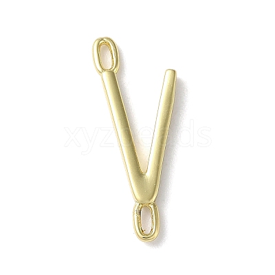 Rack Plating Brass Connector Charms KK-P245-07G-V-1