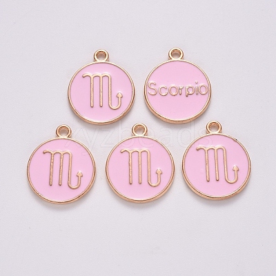 Alloy Enamel Pendants ENAM-S124-01B-09L-1