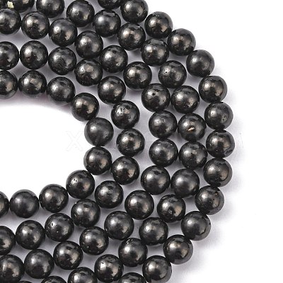 Natural Coal Quartz Beads Strands G-N141-6-1