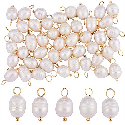 Natural Cultured Freshwater Pearl Pendants PEAR-SZ0001-08-1