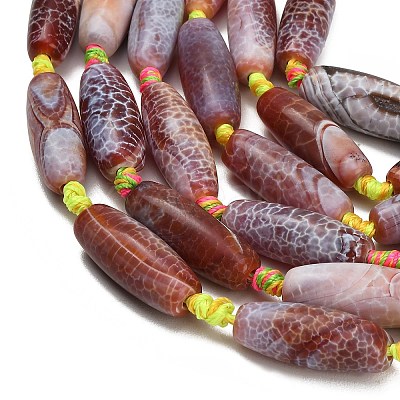 Dyed & Heated Natural Fire Crackle Agate Beads Strands GG-CBAB9C6-A02-01-1