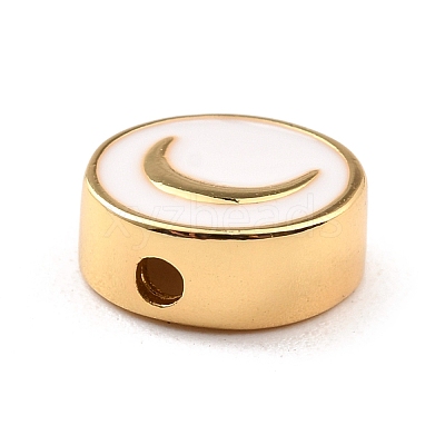 Brass Enamel Beads KK-D068-01G-05-RS-1