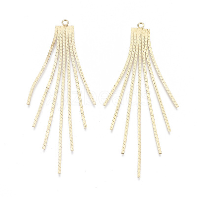 Brass Chain Tassel Big Pendants X-KK-N231-110G-NF-1
