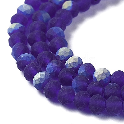 Transparent Glass Beads Strands EGLA-A034-T4mm-MB06-1