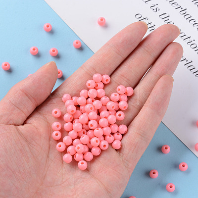 Opaque Acrylic Beads MACR-S370-C6mm-A04-1