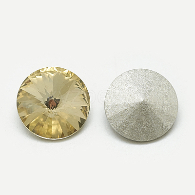 Pointed Back Glass Rhinestone Cabochons RGLA-T086-6mm-04-1