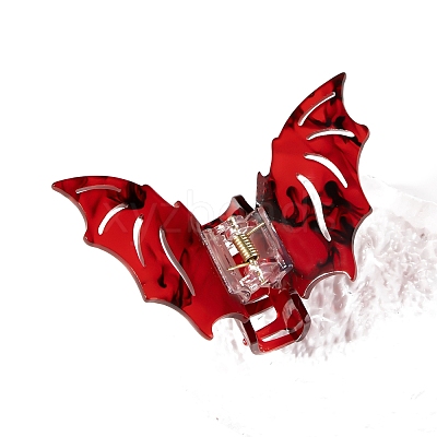 Halloween Acrylic Bat Claw Hair Clips PW-WG568AE-01-1