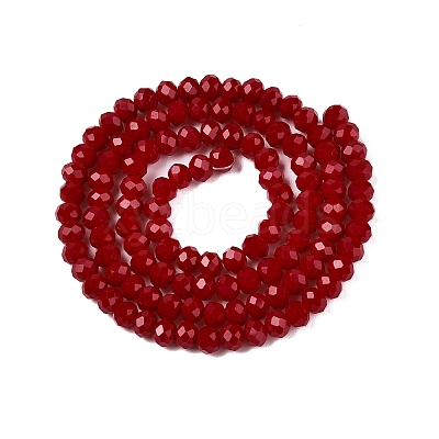 Opaque Solid Color Imitation Jade Glass Beads Strands LS-EGLA-A044-P4mm-D02-1