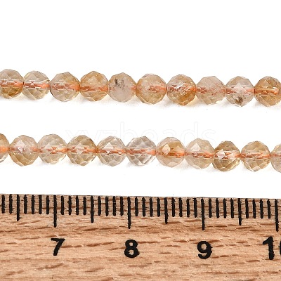 Natural Citrine(Heated) Beads Strands G-G155-B03-02A-1