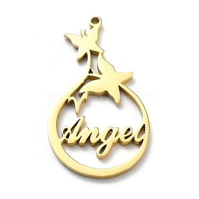 304 Stainless Steel Pendants LS-STAS-D036-15G-1