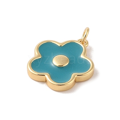 Rack Plating Brass Enamel Pendants KK-Z047-02-RS-1