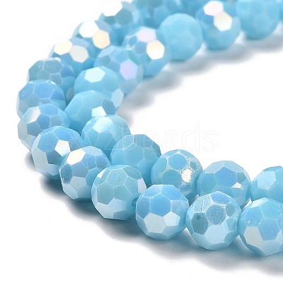 Opaque Glass Beads Stands EGLA-A035-P8mm-B08-1