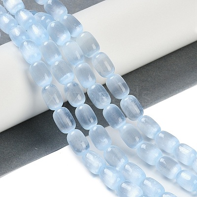 Natural Selenite Beads Strands G-F750-12-1