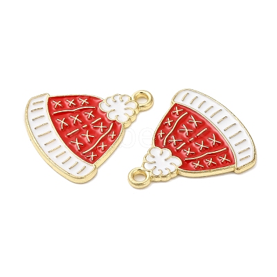 Christmas Alloy Enamel Pendants ENAM-D050-13E-02G-1