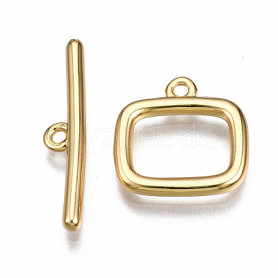 Brass Toggle Clasps KK-T063-100G-NF-1