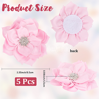 Polyester & Rhinestones Ornament Accessories DIY-WH20063-015E-1