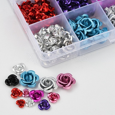 540Pcs Aluminum Beads FALUM-YW0001-01-1