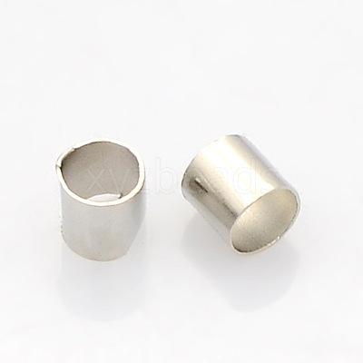 Brass Crimp Beads KK-L017-P-1
