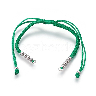 Nylon Cord Braided Bead Bracelets Making BJEW-F360-FP13-1