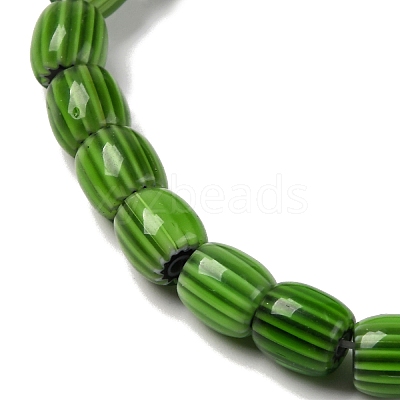 Handmade Lampwork Chevron Beads Strands LAMP-K041-01B-12-1