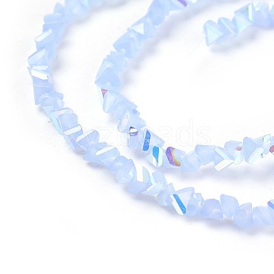 Imitation Jade Glass Beads Strands GLAA-F092-C02-1