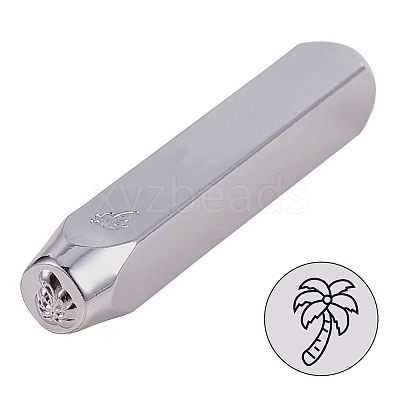 Iron Metal Stamps AJEW-BC0005-54L-1