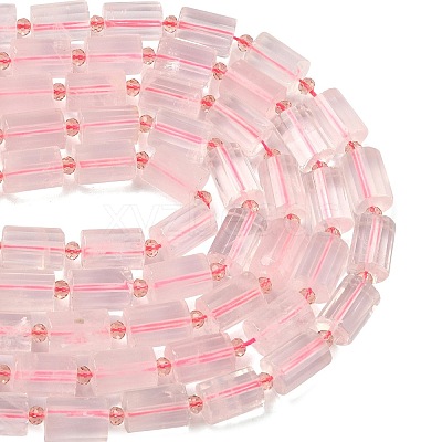 Natural Rose Quartz Beads Strands G-G453-E12-10x14mm-1