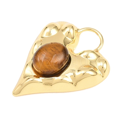 Natural Tiger Eye Pendants GG-G001-02G-02-1