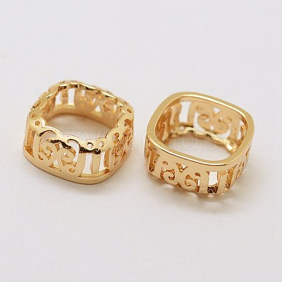 Brass Sew on Prong Settings LS-KK-E753-02LG-10x10-1
