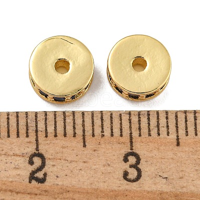 Rack Plating Brass Micro Pave Cubic Zirconia Beads KK-U030-27G-01-1