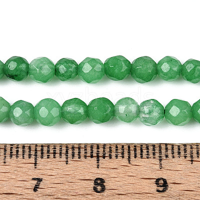 Dyed Natural White Jade Beads Strands X-G-T139-4mm-60-17-1