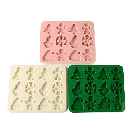 Christmas Rectangle Cake DIY Food Grade Silicone Mold DIY-K075-08-1