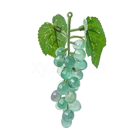 Natural Fluorite Grape Model Pendants PW-WG36806-01-1